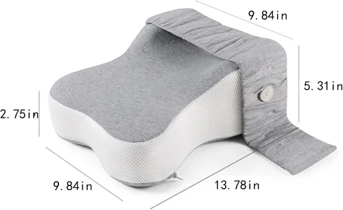 Miniatura 8 de Almohada de rodilla contorneada de espuma viscoelástica refrescante para dormir, ciática, alivio del dolor de espalda, rodilla y articulaciones