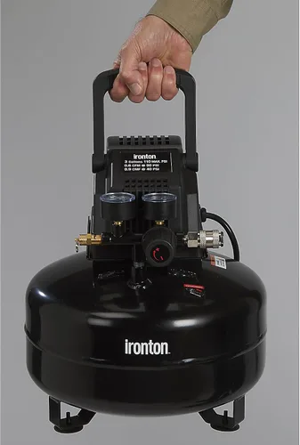 Miniatura 4 de Ironton Compresor de Aire Tipo Panqueque Sin Aceite, 0.3 HP, 3 Galones, 110 PSI