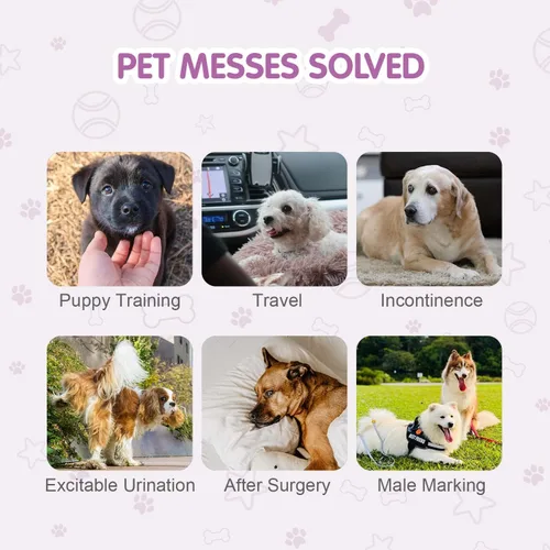 Miniatura 6 de COCOYO Pañales desechables para perros hembra, pañales para perritas, pañales para perritas, súper absorbentes, transpirables, indicador de humedad