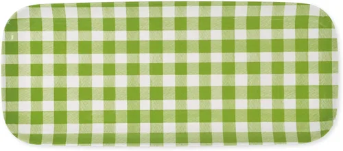 Miniatura 5 de UP ware Crackle Cream - Bandeja de servir de melamina, bandeja rectangular de 15 x 6.5 pulgadas, bandeja de alimentos sin BPA para entretenimiento