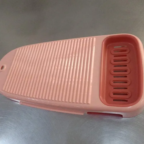 Miniatura 5 de Cabilock Lavadora portátil de plástico, tabla de lavar a mano, tabla de lavado antideslizante, tabla de lavado manual para herramientas de limpieza