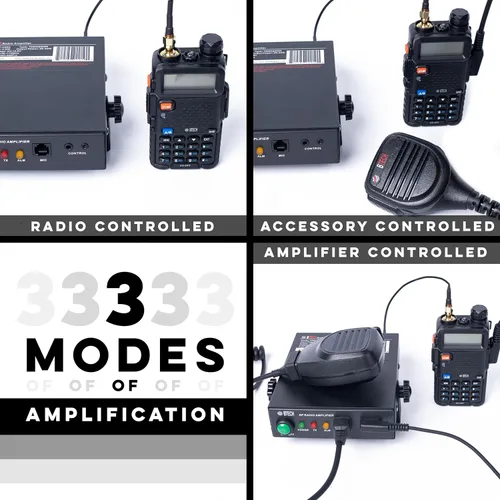 Miniatura 4 de BTECH AMP-U25D Amplificador Aumento de potencia de 20-40W para UHF (400-480MHz) Compatible con radios portátiles Amplifica modos analógicos
