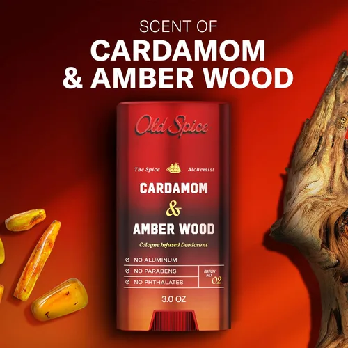 Miniatura 4 de Old Spice The Spice Alchemist Collection, desodorante sin aluminio para hombres, aroma infundido de colonia 24/7, fórmula sin intercambio, libre