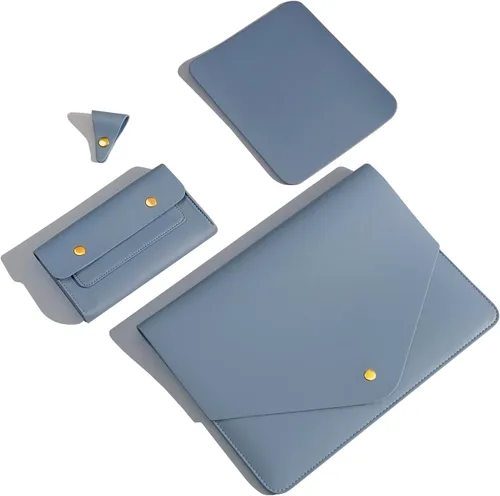 Miniatura 12 de Funda de piel sintética para laptop compatible con MacBook Pro A2992 A2779 A2442, MacBook Pro Air 13, Surface Laptop 5ª generación 13.5, Thinkpad X1
