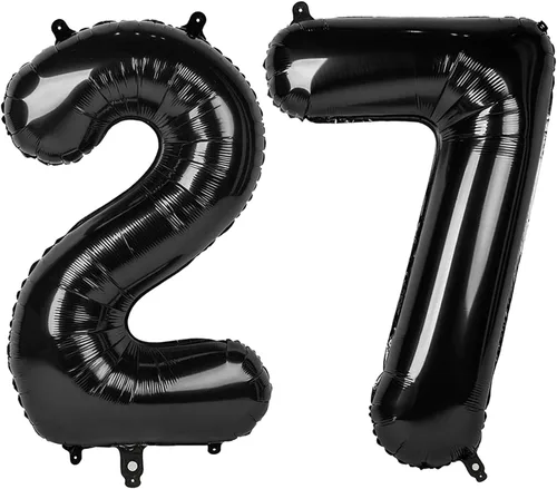 Miniatura 415 de Globo de cumpleaños número 4 dorado de 40 pulgadas, globos gigantes del número cuatro 14 24 34 40 44 2024, globos grandes de lámina de mylar para Oro
