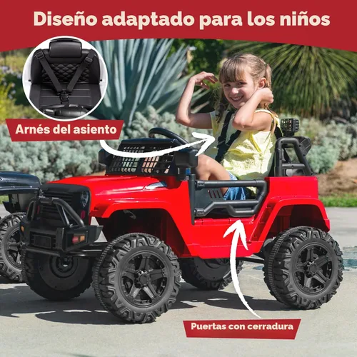 Miniatura 5 de Best Choice Products Camión de juguete para montar de 12 V para niños con control remoto de los padres, suspensión de resortes, luces LED, puerto