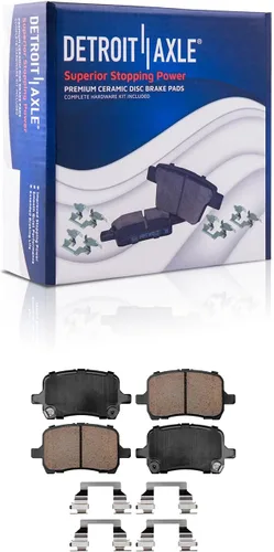 Miniatura 95 de Detroit Axle - Pastillas de freno traseras para Mercedes-Benz C230 C240 C280 C320 C350 CLK320 CLK350 CLK430 E300 E320 E420 E430 SLK350, pastillas