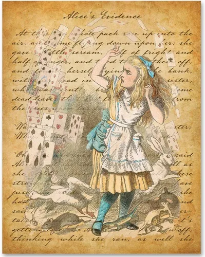 Miniatura 19 de Alicia en el país de las maravillas - Póster de pared sin marco de 11 x 14 pulgadas - Regalos y decoraciones perfectos de Alicia en el país