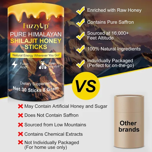 Miniatura 7 de Palitos de miel Shilajit, barra de miel Shilajit pura del Himalaya para hombres y mujeres, más de 85 minerales traza ayuda a aumentar la energía