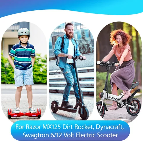 Miniatura 3 de Puerto de cargador eléctrico para scooter Razor MX125 Dirt Rocket, Dynacraft, Swagtron Scooter eléctrico/Hoverboards 1 unids