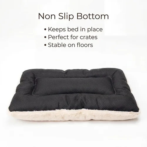 Miniatura 5 de Cama para Jaula de Perro Camas Lavables para Perros XX-Pequeños Franela Gruesa Deluxe Esponjosa Cómoda Almohadilla para Perrera Antideslizante
