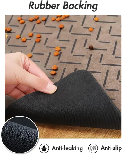 Miniatura 5 de MontVoo - Tapete Absorbente para Alimentación de Mascotas - Sin Manchas, Tapete de Secado Rápido para Perros para Tazones de Comida y Agua - Tapete