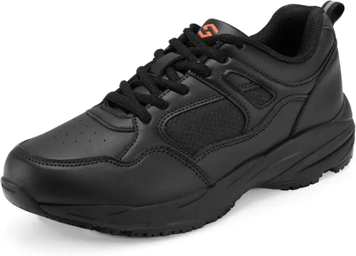 NINGO Zapatos antideslizantes para hombre, resistentes al agua y al aceite, zapatos de trabajo antideslizantes. Suela antideslizante de grado SRC,
