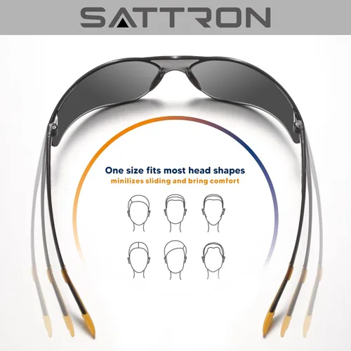 Miniatura 5 de Gafas de seguridad tintadas a granel, paquete de 24 unidades, lentes de sol de seguridad con protección UV para hombres y mujeres, ANSI Z87.1, Lente
