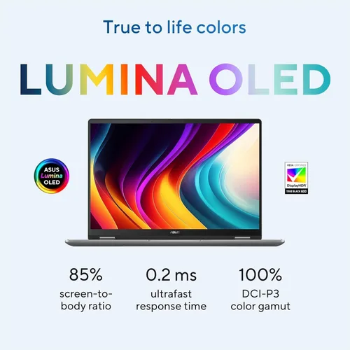Miniatura 4 de ASUS Vivobook 14 Flip 2 en 1 portátil, pantalla táctil FHD OLED de 14 pulgadas, Intel Core Ultra 5 226V (hasta 40 superiores), gráficos Intel Arc