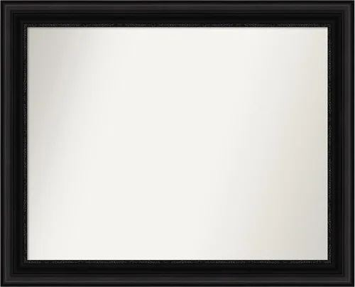 Miniatura 202 de Amanti Art Espejo personalizado, espejo de baño negro puente, espejo de pared o espejo de tocador de baño sobre el fregadero (26 x 26 pulgadas)