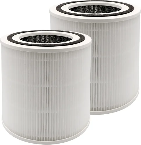 Miniatura 2 de Filtro de repuesto TT-AP005, compatible con purificador de aire TaoTronics TT-AP005, filtración de grado H13 y juego de filtros de carbón activado