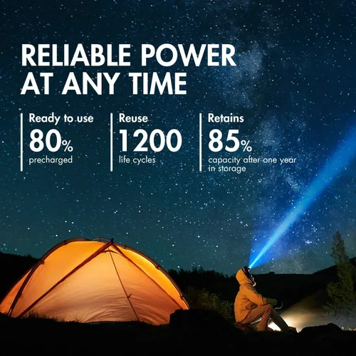 Miniatura 5 de Tenergy Pilas AAA recargables de alta calidad, baterías NiMH AAA de alta capacidad de 1000 mAh, batería de celda AAA, paquete de 12