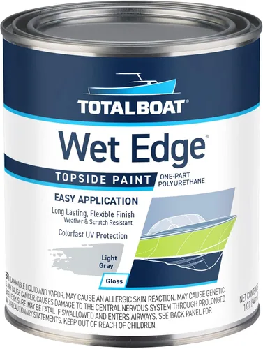 Miniatura 18 de TotalBoat Wet Edge Topside Pintura Marina de Poliuretano Premium Recubrimiento para Barcos, Casas Rodantes, Molduras Exteriores, Fibra de Vidrio