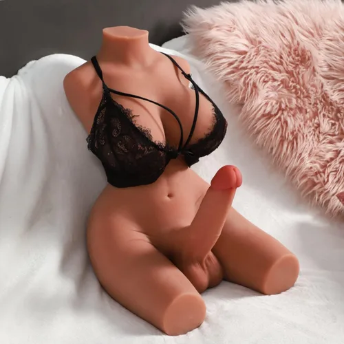 Miniatura 5 de Muñeca sexual transexual con consolador realista, juguete de masturbación masculina con pechos grandes, vagina anal para hombres, muñeca sexual