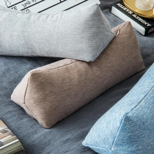 Miniatura 9 de Almohada de apoyo para el cuello de trigo sarraceno, almohada cilíndrica cervical, almohada ajustable de cáscaras de trigo sarraceno, alivio del Azul