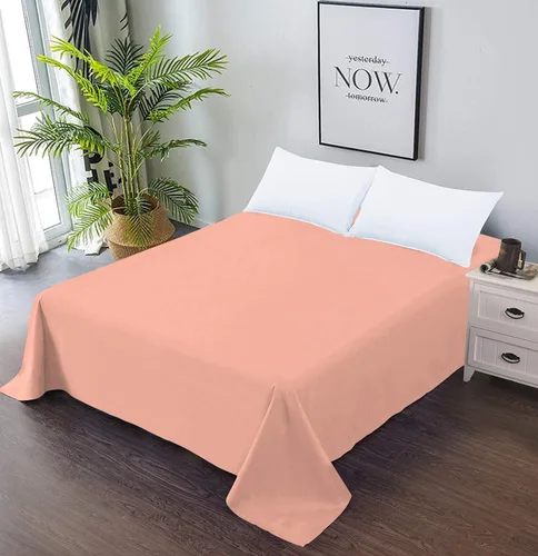Miniatura 21 de Soft Aqua - Sábana encimera de tamaño individual 100% algodón satinado, 600 hilos, calidad de cama, sábana encimera, fresca y lisa, solo una sábana