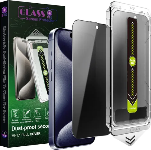 Miniatura 17 de Paquete de 2 protectores de pantalla antiespía de privacidad mate para iPhone X/XS/11 Pro (5.8 pulgadas), vidrio templado 9H, antirreflejos