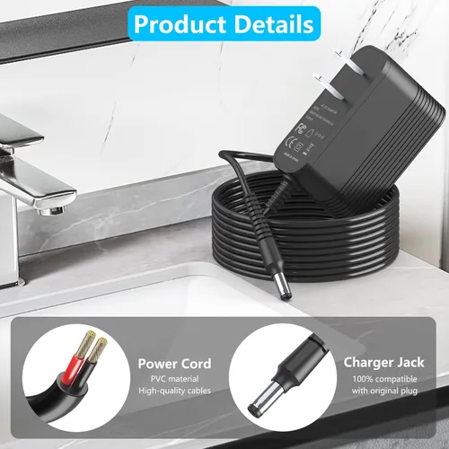 Miniatura 5 de Cargador de 4.9V para Andis Slimline Pro Hair & Beard Trimmer Compatible con Andis D-8 32400 32475 32810 32690 33785 32445 32485 32490 32680 Batería