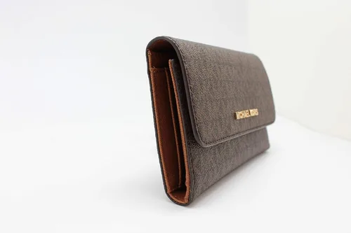 Miniatura 5 de Michael Kors - Cartera de viaje para mujer tamaño grande con tres pliegues