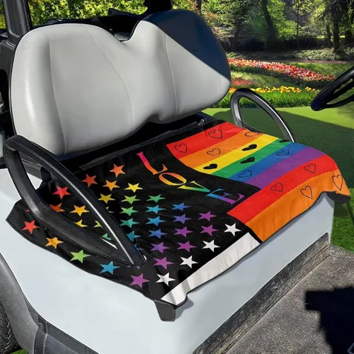 Miniatura 17 de Fundas de asiento de carrito de golf, toalla de manta de asiento de carrito de golf, cubierta de asiento de carrito de golf para asientos de 2