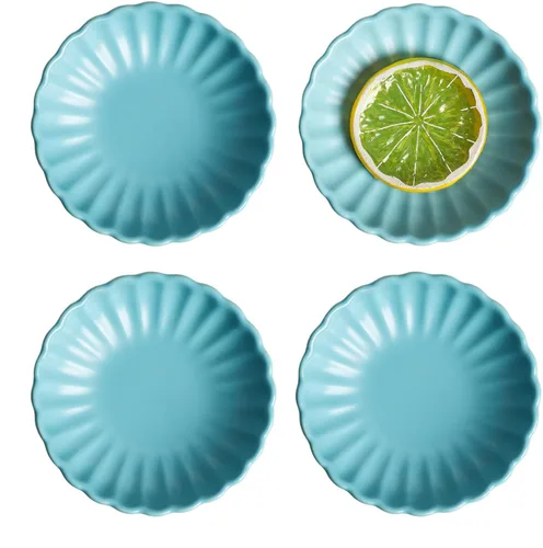Miniatura 11 de Gaolinci Plato de cerámica con forma de flor de 3.5 pulgadas, mini condimento lateral, platos para servir aperitivos, juego de platillos pequeños