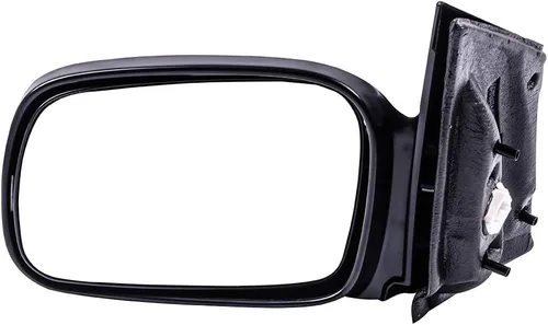 Miniatura 38 de Juego de montaje de espejos laterales Compatible con 1987-2002 para Jeep Wrangler con puerta media, plegable manual, espejo negro manual texturizado