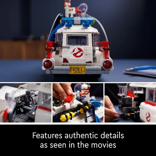 Miniatura 4 de LEGO Icons Ghostbusters ECTO-1 10274 - Kit de automóvil, juego grande para adultos, idea de regalo para hombres, mujeres, ella, él