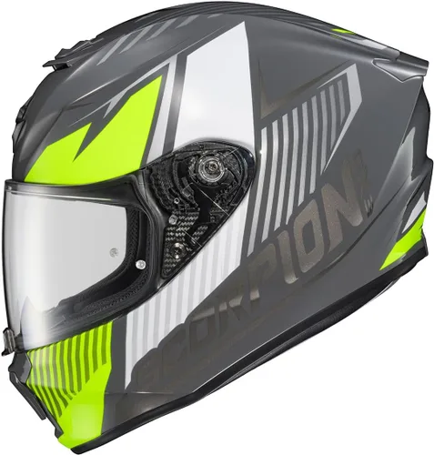 Miniatura 6 de ScorpionEXO R330 - Casco de motocicleta de cara completa con Pinlock Ready Shield Bluetooth con bolsillos para altavoces DOT ECE aprobado Bendr