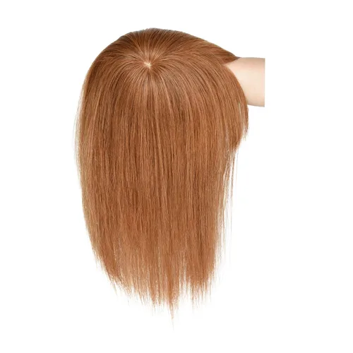 Miniatura 2 de viviaBella Extensiones de cabello humano con clip de cabello humano con flequillo, base de seda, flecos para pérdida de adelgazamiento, extensiones