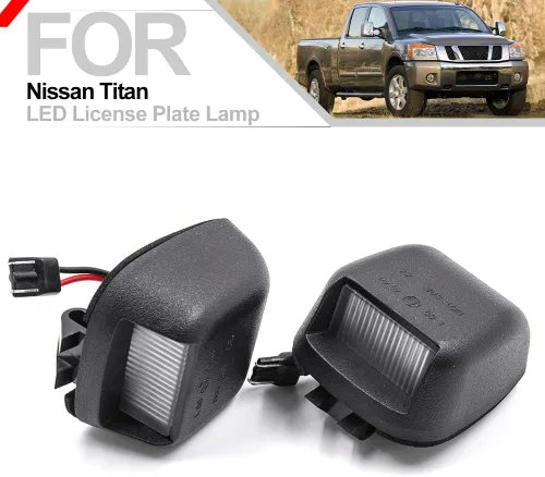 Miniatura 5 de 2 unids LED placa luz lámpara para Nissan Titan Frontier Xterra Armada libre de errores Led luces traseras OEM xenón blanco LED matrícula matrícula