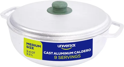 Miniatura 13 de Universal (Tamaño Pequeño) Caldero 7 Tazas - 2.4 QT / 2.3 L, Olla de Aluminio Inoxidable, Distribución de Calor Uniforme y Cocina Rápida, Olla