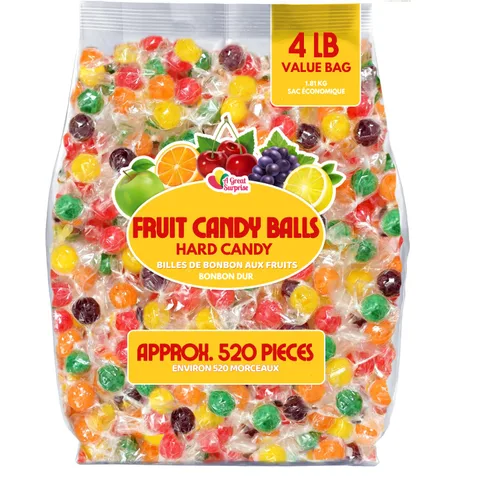 Miniatura 9 de Surtido de estrellas de frutas – 3 libras – Dulces de frutas molinete – Caramelo duro con sabor a fruta – Envueltos individualmente – Oficina