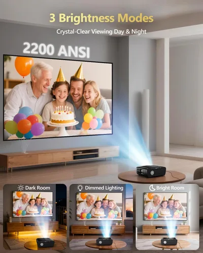 Miniatura 2 de Proyector inteligente ANSI 2200 4K HDR, proyectores LED de luz diurna con aplicaciones con licencia, Wifi6 Bluetooth DB Audio TOF Auto Focus HDMI