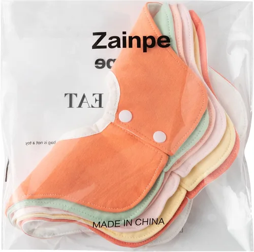 Miniatura 7 de Zainpe Baberos de bebé con rotación de 360°, impermeables, a presión, de algodón, absorbente, para bebés, de 0 a 12 meses, 6