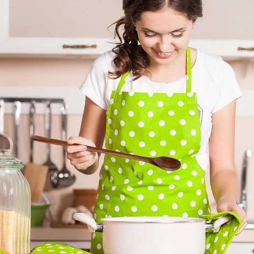 Miniatura 4 de Patelai 6 cucharas de madera de 11 pulgadas, cucharas de madera de mango largo, cuchara de sopa de estilo coreano japonés para cocinar, comer