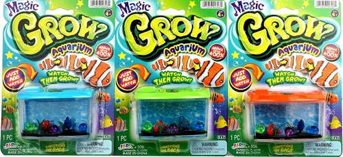 Miniatura 2 de JA-RU Magic Grow-Acuario - Juego de juguetes de crecimiento de peces (1 unidad) Juguetes de expansión de agua Animales que crecen en agua Juguetes