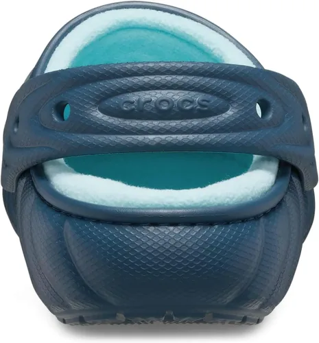 Miniatura 6 de Crocs Zuecos Unisex para Adultos Classic Lined Overpuff y Geometric Fuzzy Azul medianoche