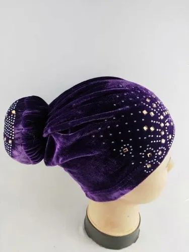 Miniatura 11 de MSBRIC - Gorros de terciopelo para mujer, color 1933