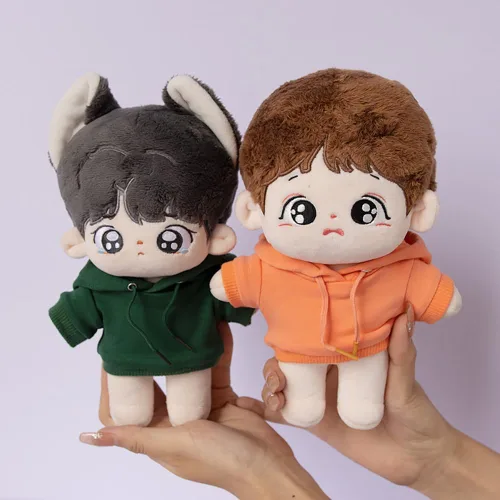 Miniatura 4 de niannyyhouse Ropa deportiva de felpa de 7.9 in, ropa deportiva elástica y sólida, con capucha, pantalones, juguete de peluche suave, accesorios