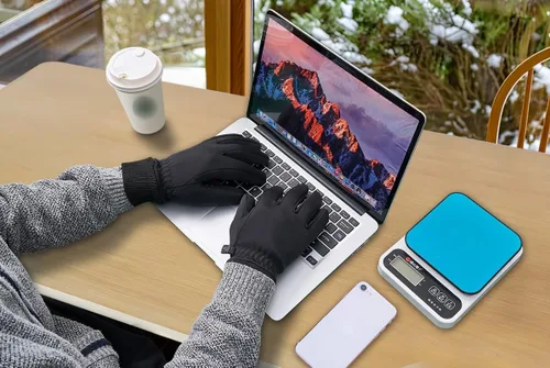Miniatura 9 de Guantes de invierno para hombres y mujeres en clima frío, guantes térmicos con dedos para pantalla táctil, guantes cálidos resistentes al agua