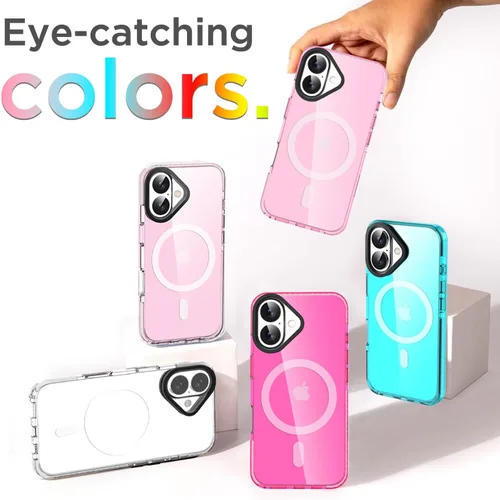 Miniatura 131 de AICase Funda protectora para iPhone 16 compatible con iPhone 16, delgada, ligera, transparente [no amarillenta] Diseño vibrante