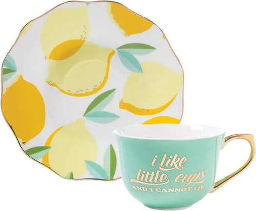 Miniatura 9 de Best Mom Ever - Taza de té y platillo de porcelana de 5 onzas