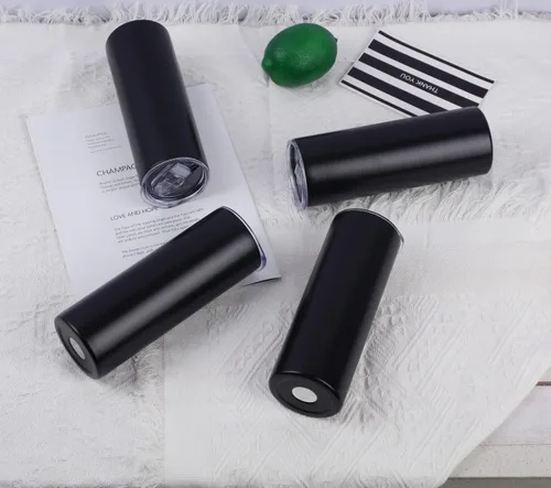 Miniatura 5 de Paquete de 4 vasos delgados de 20 onzas, juego de vasos delgados de acero inoxidable en caja de regalo individual, 20 onzas de capacidad, vaso
