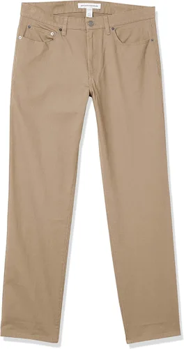 Miniatura 4 de Tienda Essentials Pantalón de sarga elástica de 5 bolsillos para hombre